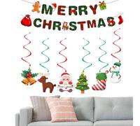 Cartello per banner di buon Natale - Decorazioni a forma di di buon Natale, decorazioni per il soffitto | Fornitura di decorazioni natalizie per porte anteriori per