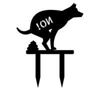 Cartello per cacca di cane per prato, stabile e antiruggine, impermeabile, per evitare la cacca del cane, per giardino, erba, patio, patio, passeggiata nei vicini