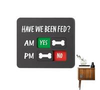 Cartello per cani alimentati,Tabella AM/PM Con Slider Sì/No | Magneti Segnale Cibo Gatti | Per Cibo, Casa, Appartamento, Cucina, Porta, Parete, Armadi, Finestra, Gabbia,
