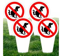 Cartello Per Cani Con Palo,4 Pcs 30cm*15cm Segnale Di avvertimento Per Cani,Prato Non E Un Cartello Per La Toilette Per Cani,Cartello Per Divieto Cani Per La Segnaletica Di Avvertimento Del Giardino