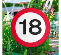 Cartello per esterni con segnale stradale 18 anni