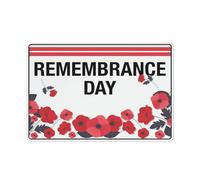 Cartello per il Giorno della Memoria, 30,5 x 20,3 cm, in alluminio, riflettente, resistente ai raggi UV, impermeabile, resistente alle intemperie e allo sbiadimento, con 4 fori preforati