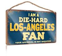 Cartello per la casa per portico anteriore I Am A Die-hard Fan Welcome Sign For Front Door Door Decor (23 x 35 cm)