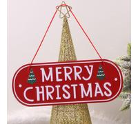 Cartello per la porta d'ingresso di Buon Natale, ornamento natalizio per la