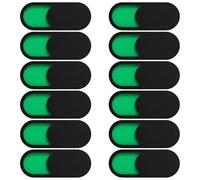 Cartello per la privacy del bagno, installazione semplice con retro adesivo, indicatori verde/rosso, porta scorrevole, 4 x 4,1 cm, in acrilico, 12 pezzi, per sala riunioni e ufficio