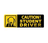 Cartello Per Paraurti Per Conducente Alle Armi - Adesivo Riflettente Per Auto Per Studenti, Decalcomania Di Sicurezza Automobilistica, Segnale Di Avvertimento Di Guida | Avviso Di Sicurezza Per