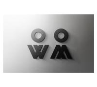 Cartello per porta bagno, Targa for WC in acrilico multicolore, dimensioni multiple(10,18x11cm Gold)