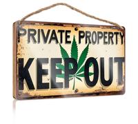 Cartello per porta dell'ufficio, personalizzato, con scritta "Keep Out", regalo estivo, per la casa e la dolce casa, 23 x 35 cm
