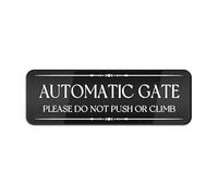 Cartello per porta, in plastica acrilica, cancello automatico, si prega di non spingere o arrampicare, cartello vintage per ufficio, ristoranti, hotel, supermercato, forniture 22,9 x 7,6 cm
