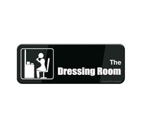 Cartello per porta, in plastica acrilica, con scritta "The Dressing Room", 7,6 x 22,9 cm, resistenza allo sbiadimento, uso interno ed esterno