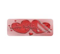 Cartello per porta in plastica acrilica Happy Valentine'S Day Sign 25,4 x 7,6 cm autoadesivo uso per ufficio/affari facile da applicare