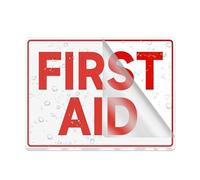 Cartello per porta, in plastica acrilica, kit di pronto soccorso, segnale di avvertimento per medicina di emergenza, 20,3 x 15,2 cm, resistenza allo sbiadimento, per uso interno/esterno