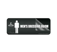 Cartello per porta, in plastica acrilica, per palestra, spogliatoio, da uomo, autoadesivo, per ufficio, ristoranti, hotel, supermercati, forniture 25,4 x 7,6 cm