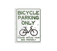 Cartello per porta, in plastica acrilica, per parcheggio bicicletta, solo con grafico, per favore, sicuro bicicletta, avviso corretto, avvertimento, segnale di avvertimento per ufficio, ristoranti