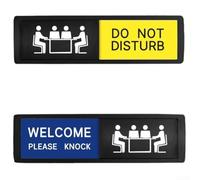Cartello per porta privacy da 17,8 x 5,1 cm, con design audace, migliora la comunicazione negli spazi condivisi mantenendo la privacy