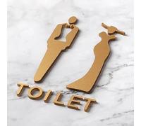 Cartello per porte da bagno, prompt creativo personalizzato per bagni pubblici in hotel e uffici