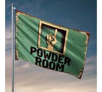 Cartello per stanza con uomo grotta bar polvere con bandiera dito medio bandiere per camera adolescenti ragazze autunno giardino bandiera (30 x 45 cm)