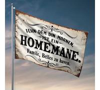 Cartello per stanza universitaria con scritta "Home Away From Home: un rifugio accogliente per la famiglia e il comfort", bandiere autunnali per esterni, divertente (60 x 90 cm)