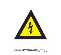 Cartello Per Strumenti Laser Pericolo Alta Tensione (Senza Testo) 7577