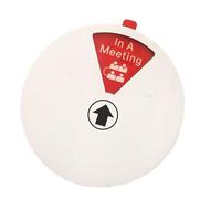 Cartello per ufficio per porta, leggero cartello fuori ufficio, piastra rotante portatile in acrilico con design decorativo per parete anteriore, bagno, aula