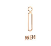 Cartello per WC Pop nero dorato color oro cartello 3D per lavabo, porta WC, etichetta adesiva da parete per bagno, segnaletica artistica per hotel, decorazione per la casa, per donna e uomo o per