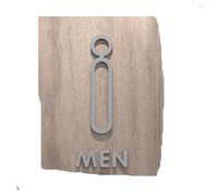 Cartello per WC Pop nero dorato color oro targa 3D per porta del bagno adesivo da parete porta WC segnaletica arte hotel decorazione per la casa per donna e uomo o porta del bagno (colore-01,18 x 11