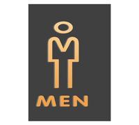 Cartello Per WC Uomini Donne Targhe For WC Segnaletica For Centro Commerciale Edifici For Uffici For Porte Indicatore Di Promemoria Targa Segnale Orientamento Per La Porta(G)