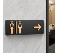 Cartello per WC Uomo Donna Indicatore per WC per Bagni Luoghi Pubblici