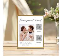 Cartello personalizzato con codice QR in acrilico, con cornice oro/argento/nero, cartello personalizzato multi Facebook Web social media, scegli la tua cornice, scansiona per pagare Venmo Paypal