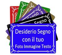 Cartello Personalizzato da Esterno,Cartello Personalizzato con Testo/Nome/Foto/Logo/Carattere per Ufficio, Affari, Posto di Lavoro，Garage, Hotel, Parcheggio, Scuola, Giardino, Indirizzo di Casa