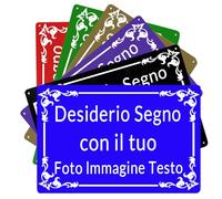Cartello Personalizzato da Esterno,Cartello Personalizzato con Testo/Nome/Foto/Logo/Carattere per Ufficio, Affari, Posto di Lavoro，Garage, Hotel, Parcheggio, Scuola, Giardino, Indirizzo di Casa