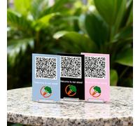 Cartello personalizzato in acrilico per menu, cartello sociale personalizzato con codice QR, scansione per ordinare, scansione per pagare Venmo, Cashapp, ristorante, negozio pop-up per manicure