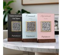 Cartello personalizzato multi business QR Code Mini QR Display Sign Scan to Pay Personalizzato Venmo Instagram App Social Media Segni Acrilico Salone di Bellezza Parrucchieri Estetista Placca