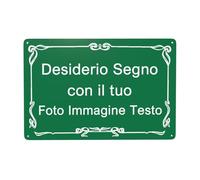Cartello Personalizzato, Targa con incisione personalizzata, cartello personalizzato da esterno con testo/nome/foto/logo/carattere per garage, hotel, parcheggio, scuola, giardino, indirizzo di casa