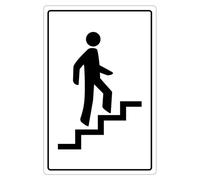 Cartello pittogramma adesivo "scala" 130 x 90 mm, 1 pezzo n. 43718-1