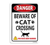 Cartello "Please Don't Let the Cat Out No Matter What It Tells You", 20,3 x 30,5 cm, Beware of Cats