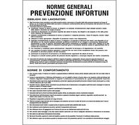 CARTELLI SEGNALATORI - PO5031 - Cartello segnalatore - 50x67 cm - NORME GENERALI PREVENZIONE INFORTUNI - polionda - Cartelli Segnalatori - 79836 - Conf. da 1 Pz. - PO5031