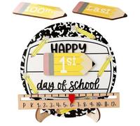 Cartello Primo Giorno Di Scuola decorazioni riutilizzabili asilo con