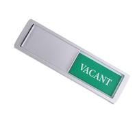 Cartello Privacy Magnetico in Alluminio Argento Cursore | Indicatore con Testo Unico, Resistente ai Graffi, per Bagno e Sala Riunioni, Uso Interno