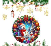 Cartello pupazzo di neve - decorazione per porta di Natale, decorazione | accessorio festivo per benvenuto, decorazione per la casa, feste di Natale, ideale per creare un'atmosfera