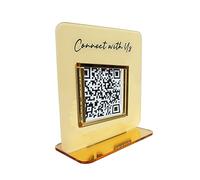 Cartello QR Code personalizzato multi business QR Display Sign Scan to Pay Face-book Web Social Media Sign QR Code Placca I colori includono azzurro, oro, rosa, lavanda (un codice QR)