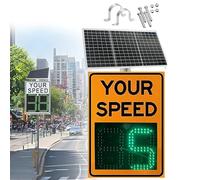 Cartello Radar Con Limite Di Velocità A Energia Solare, Display Con Rilevatore Di Velocità Per Quartiere, Feedback Di Velocità Resistente Alle Intemperie, Avvisi Sul Traffico Stradale Orange-20''×27''