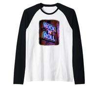 Cartello Rock 'N Roll Club Maglia con Maniche Raglan