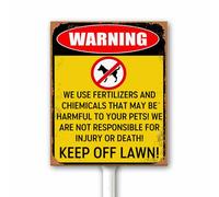 Cartello rustico con scritta in lingua inglese "Keep Off Law", "No Trespassing Private Property, No Pets Allowed", Dog Free Zone, Keep Off Grass, divertente e efficace "NO PETS" segnale di