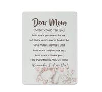 Cartello rustico in metallo con citazione ispiratrice, regalo di compleanno per la mamma, stampa "Ricorda che ti amo mamma", poster da parete, idee natalizie per la mamma, regali significativi per