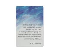 Cartello rustico in metallo con citazioni "Moiol Be Yourself", stampa artistica da parete con poesia ispiratrice, poster con pittura ad, decorazione per casa e ufficio, 8x12 pollici