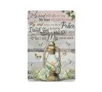 Cartello rustico in metallo con farfalla, la mia mente ti parla ancora, poster, stampa artistica da parete, decorazione per compleanno, matrimonio, inaugurazione della casa, regalo per uomini e don