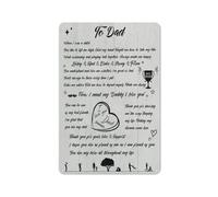 Cartello rustico in metallo con scritta "A papà quando ero bambino ti piaceva sollevarmi", decorazione da parete, poster per padre, stampa fotografica per la decorazione della stanza della casa, 8x