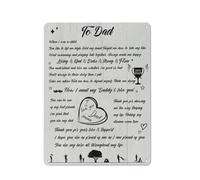 Cartello rustico in metallo con scritta "A papà quando ero bambino ti piaceva sollevarmi", decorazione da parete, poster per padre, stampa fotografica per la decorazione della stanza, 12x16 pollici