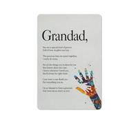 Cartello rustico in metallo con scritta "Nonno, sei una persona speciale, piena d'amore", dipinto ispiratore per la casa, la cucina, il bagno, il salotto, decorazione da parete, 8x12 pollici